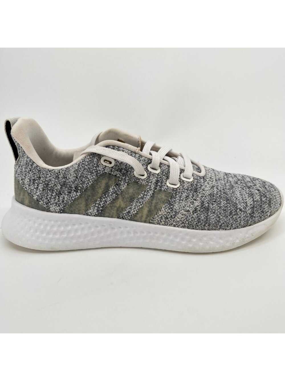 Adidas Puremotion Womens Size 6 Gray White Athletic Running Shoes Sneakers